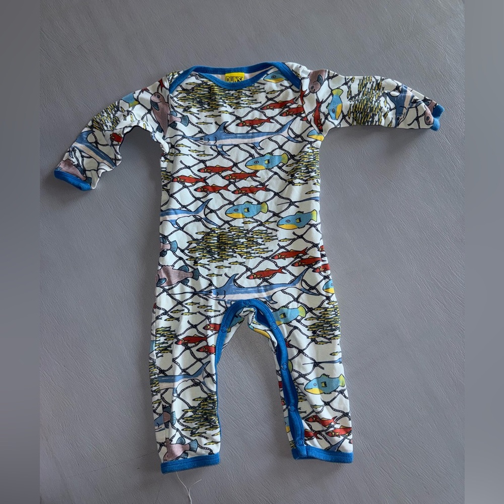 Kids‎ Fish Print One Piece Footie